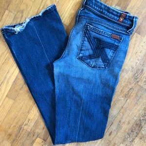 7 for all mankind bootcut jeans size 30